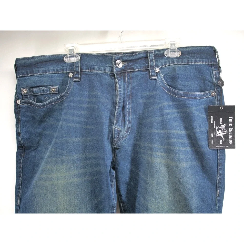 True Religion Rocco‎ No Flap Relaxed Skinny Jeans 40 Stretch $149 GGJD LAST CALL